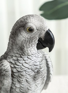 速发创意摆件创客小鸟意厅电视柜台户外脂园装饰树花工艺品