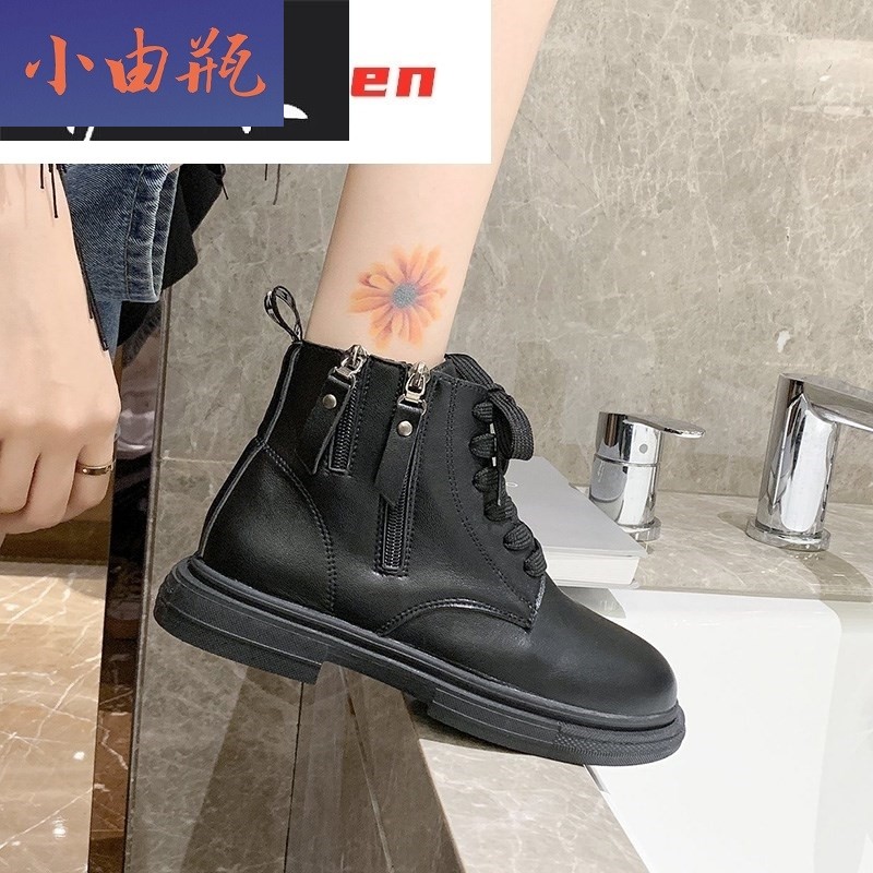 瓶。马丁靴潮ins机车仙女流行女鞋 小由瓶马丁靴