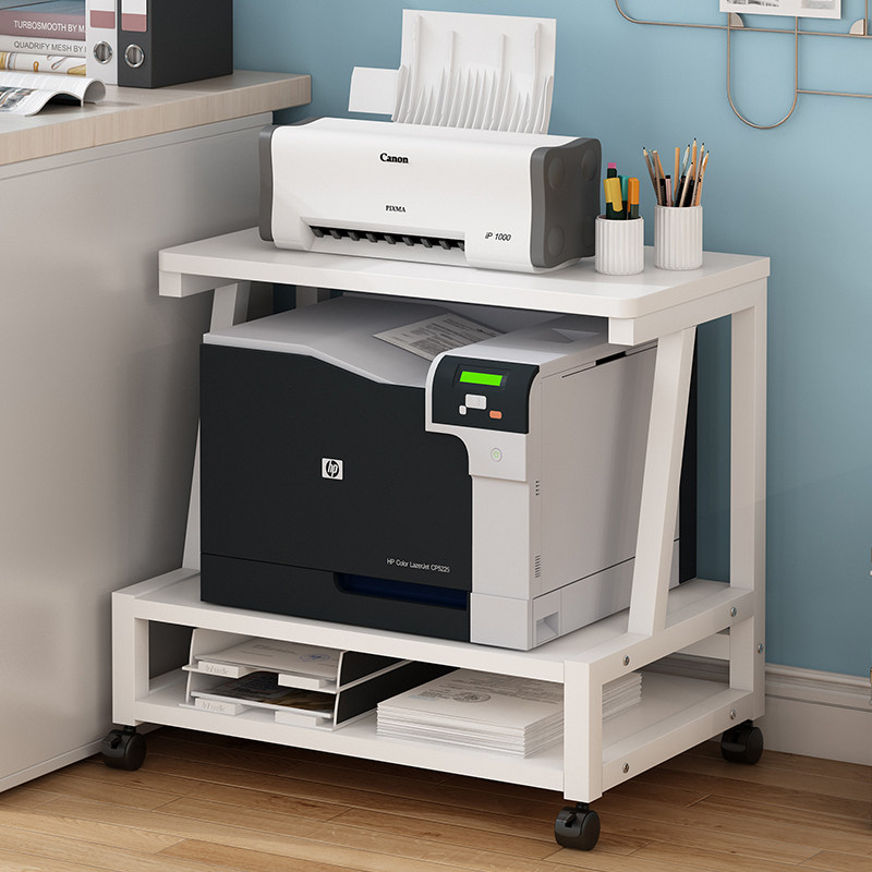 落地可移动打印一体机收纳整理置物架办公桌边三层多功能带轮架子,淘宝优惠券,粉丝福利购,淘宝优惠卷