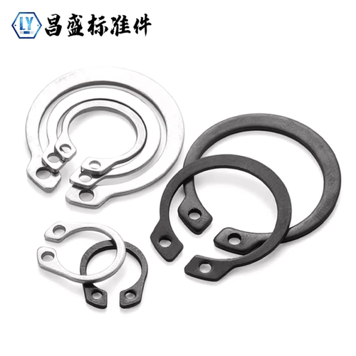 轴卡轴用卡环轴承卡簧外卡弹性挡圈卡扣C型卡簧国标65MN锰GB894 - 图1