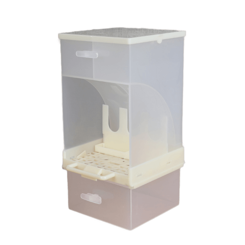 鹦鹉鸟食盒防撒自动下料器防撒喂鸟器下料器虎皮牡丹鸟自动喂食器 - 图2