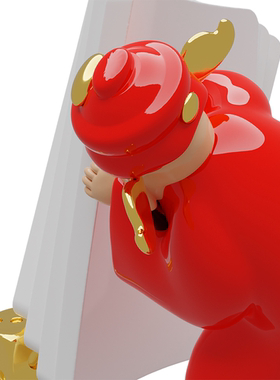 尽芷悲伤之《赢定了》卡通摆件