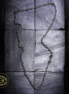 Arthur.k情侣朋克骷髅头项链