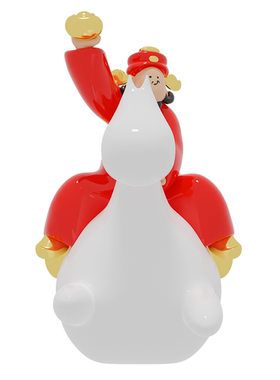 马上发财财神爷装饰摆件