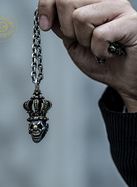 道化师系列圣灵复古皇冠小丑项链