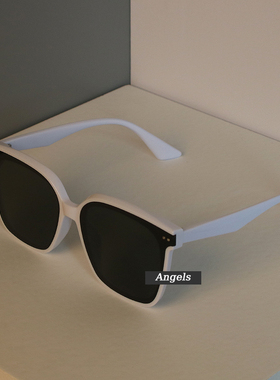 同款方形绿色墨镜太阳镜大脸显瘦