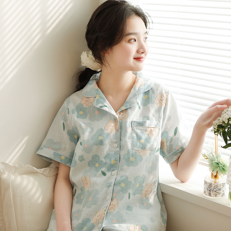 初寻日系夏天纯棉2022年新款睡衣 初寻服饰睡衣/家居服套装