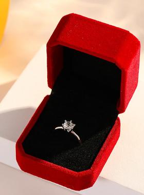 仿真钻戒婚礼专用道具结婚对戒新娘情侣戒指一对求婚仪式钻石婚戒