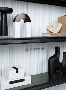 样板间高级感书柜装饰品桌面摆件