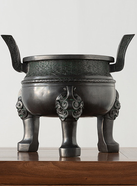 仿青铜器楚大鼎摆件开业乔迁礼品