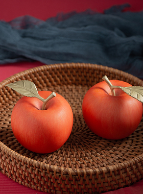 圣诞节礼物铜之美铜苹果免费刻字