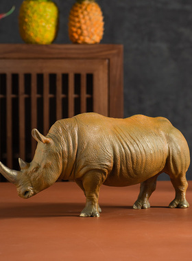 黄铜犀牛摆件高档礼品摆设