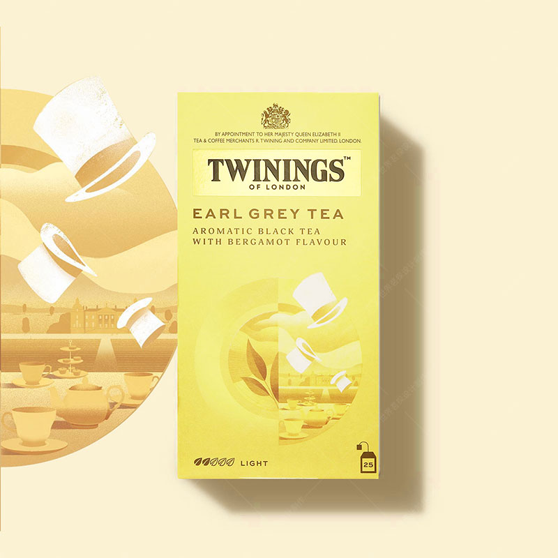 twinings英国进口川宁豪门伯爵红茶茶包伯爵红茶包烘焙红茶粉 - 图1