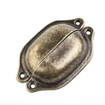 Furniture Pull Handles shell Brass Antique Cupboard Cabinet