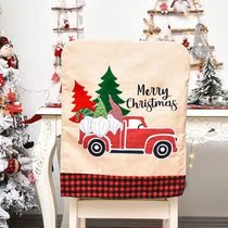 Christmas Chair Cover Decor Home Polyester Waterproof
