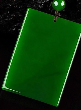 天然和田白玉无事牌吊坠男款绿玉牌无事牌吊坠女青玉情侣玉佩项链