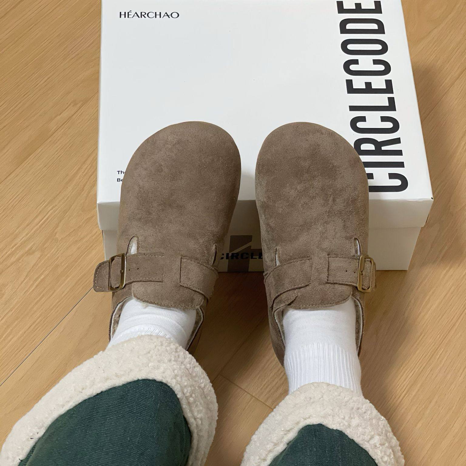 全包加绒加厚勃肯鞋女秋冬保暖一脚蹬豆豆鞋配裙子不累脚浅口单鞋,淘宝优惠券,粉丝福利购,淘宝优惠卷