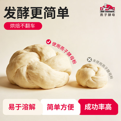 乐斯福燕子酵母粉即发耐高糖烘焙高活性家用低糖发酵粉官方旗舰店 - 图0