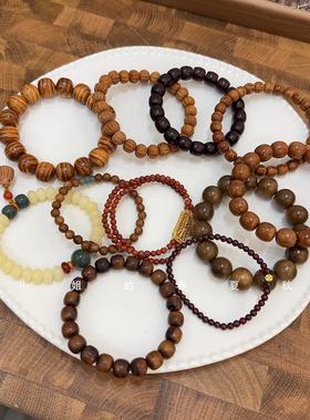 小众设计高颜值手工檀木手串