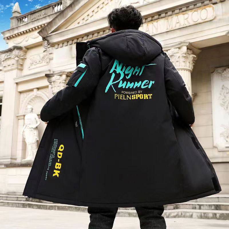 棉衣男中长款冬季外套韩版潮青少年帅气连帽羽绒棉服学生加厚棉袄,淘宝优惠券,粉丝福利购,淘宝优惠卷