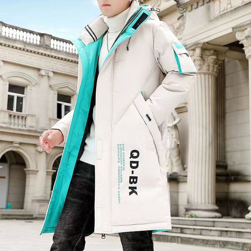 棉衣男中长款冬季外套韩版潮青少年帅气连帽羽绒棉服学生加厚棉袄,淘宝优惠券,粉丝福利购,淘宝优惠卷