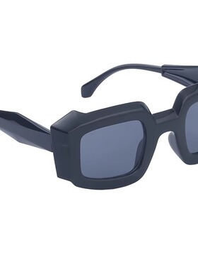 马卡龙甜心！Y2K亚人狂喜！欧美个性太阳镜女潮流朋克方框墨镜INS