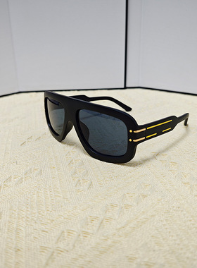 小众设计欧美时尚方框墨镜女级感显脸小太阳镜街拍写真