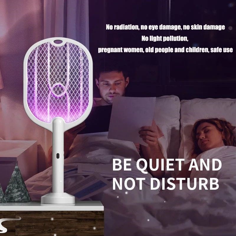 Upgraded 3000V Mosquito Swatter with TYPE-C Charging, 3 in 1 - 图3