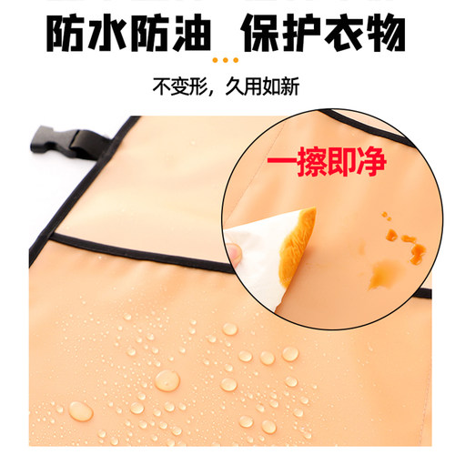 防水马甲围裙厨房家用做饭防油围腰餐饮咖啡奶茶店工作服定制印字 - 图0