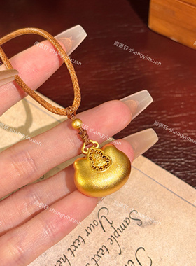 足银9999葫芦福袋银项链新中式国风轻奢项链