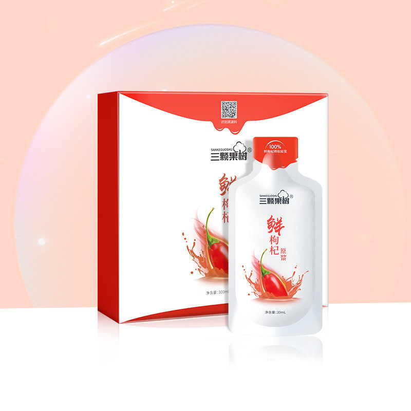 30ml*10袋枸杞原浆即食三颗果树 三颗果树枸杞原浆/枸杞制品