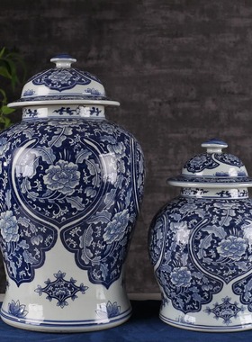 景德镇售楼处家具城软装饰将军罐