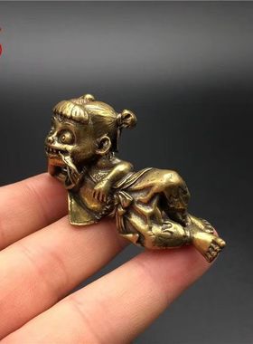 复古黄铜哪吒魔童降世小汽车