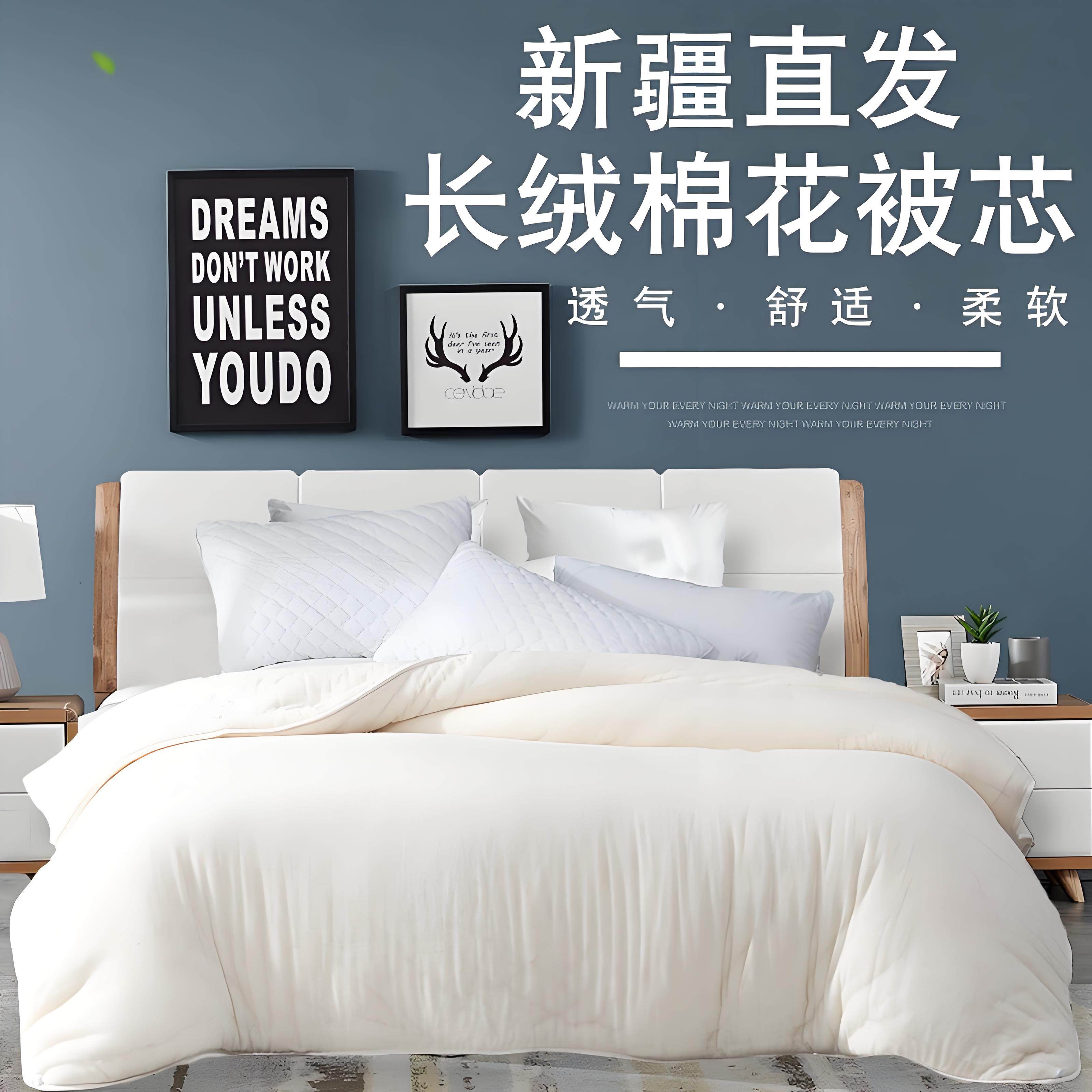 新疆长绒棉花被纯棉被子全棉被芯棉絮床垫被褥子加厚保暖学生冬被,淘宝优惠券,粉丝福利购,淘宝优惠卷