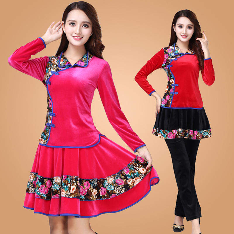 2022新款春秋广场舞套装半身裙 维慕琳连衣裙