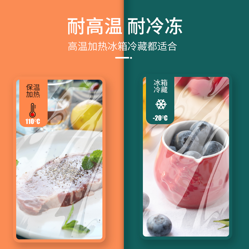 食品级pe保鲜膜大卷商用点断式撕拉式微波炉冰箱家用经济装高品质 - 图1