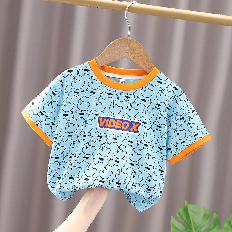 小童短袖T恤婴儿童纯棉上衣2025夏装新款男童洋气半袖宝宝体恤衫,淘宝优惠券,粉丝福利购,淘宝优惠卷