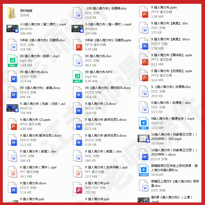 部编小学语文五年级上册《猎人海力布》说课稿教案课件ppt公开课 - 图1