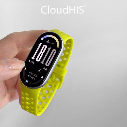 CLOUDHIS适用小米手环8表带新款9运动10手环硅胶腕带八代nfc版创意柔软亲肤透气个性男女生替换配件十代 - 图0