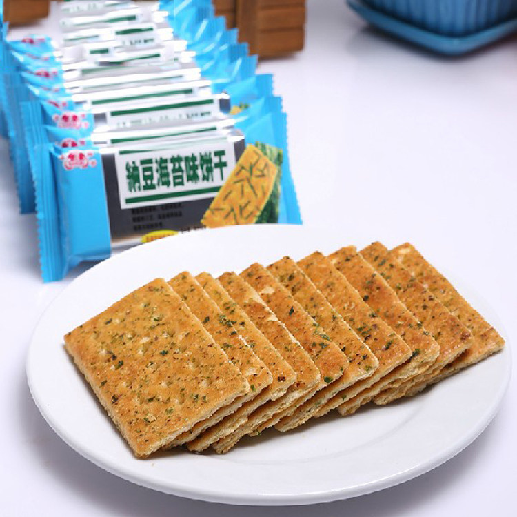 味丹半球纳豆海苔味饼干400g代餐饼干散装办公室休闲零食韧性饼干,淘宝优惠券,粉丝福利购,淘宝优惠卷