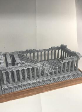家居摆件树脂工艺品创意摆件世界名建筑希腊雅典卫城工艺品摆件