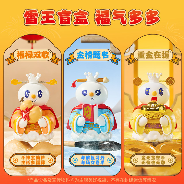 Mixue Ice City Blind Box Figure Snow King Blessing Series