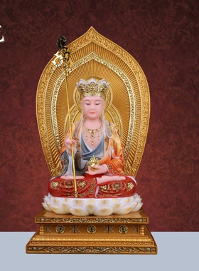 汉白玉娑婆三圣家用供奉佛像摆件