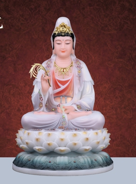 汉白玉家用佛堂供奉佛像摆件
