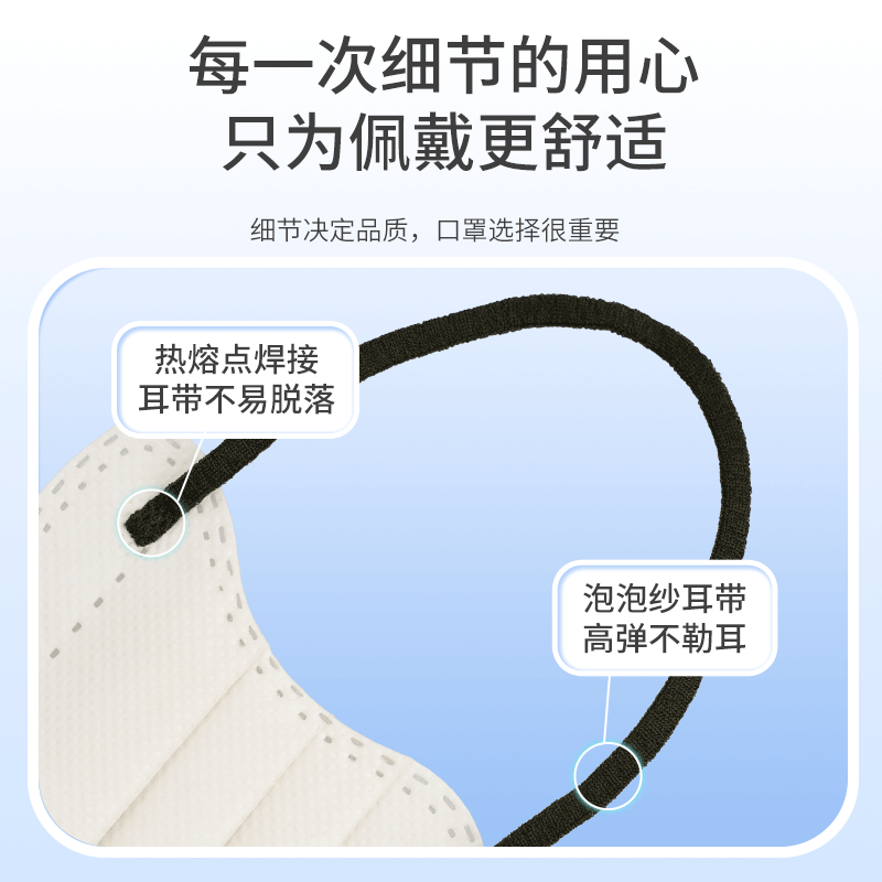 日本Brodio蝶形云朵小脸口罩女颜值小v脸波浪美颜冬轻薄【临期】