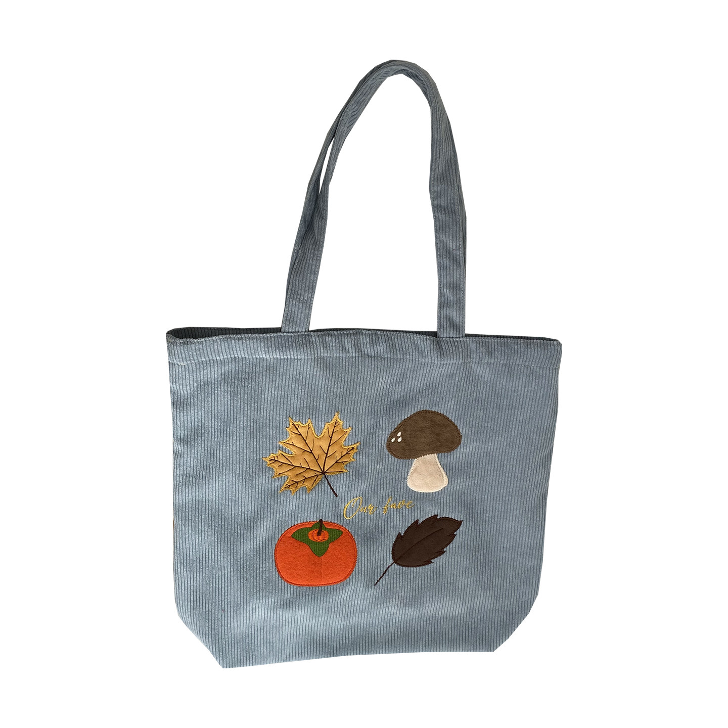 复古灯芯绒单肩包森系刺绣大容量通勤托特包韩版女慵懒风百搭布包,淘宝优惠券,粉丝福利购,淘宝优惠卷