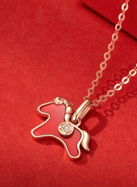 马上有钱小马项链高级感轻奢小众