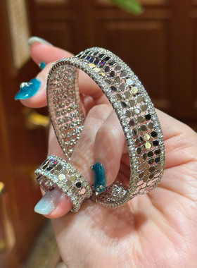 爆闪buling流光碎银戒指女高级感