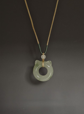 小猫咪耳朵吊坠项链女款2026新款