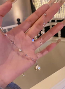 满天星仿珍珠项链女款2025新款